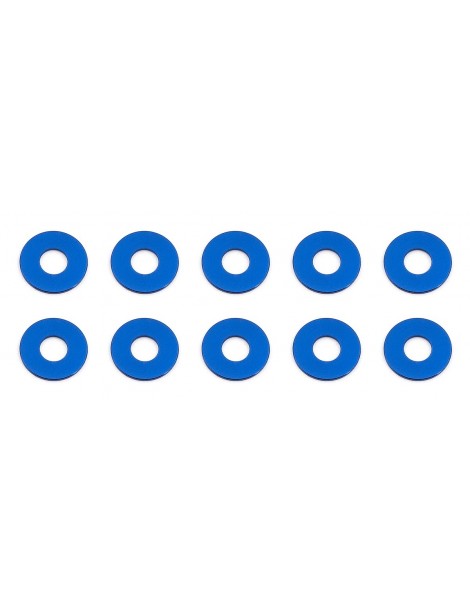 Bulkhead Washers, 7.8x0.5 mm, blue aluminum