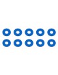 Bulkhead Washers, 7.8x0.5 mm, blue aluminum