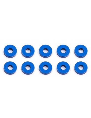Bulkhead Washers, 7.8x2.0 mm, blue aluminum
