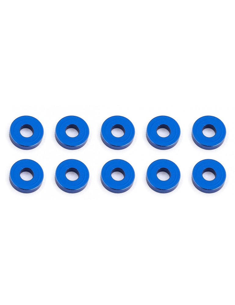 Bulkhead Washers, 7.8x2.0 mm, blue aluminum