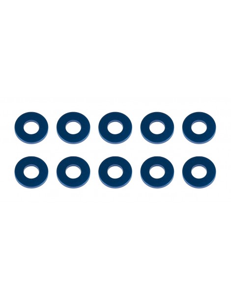 Washers, 7.8x3.5x1.0mm, blue aluminum
