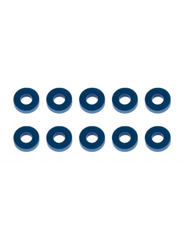 Washers, 7.8x3.5x2.0mm, blue aluminum