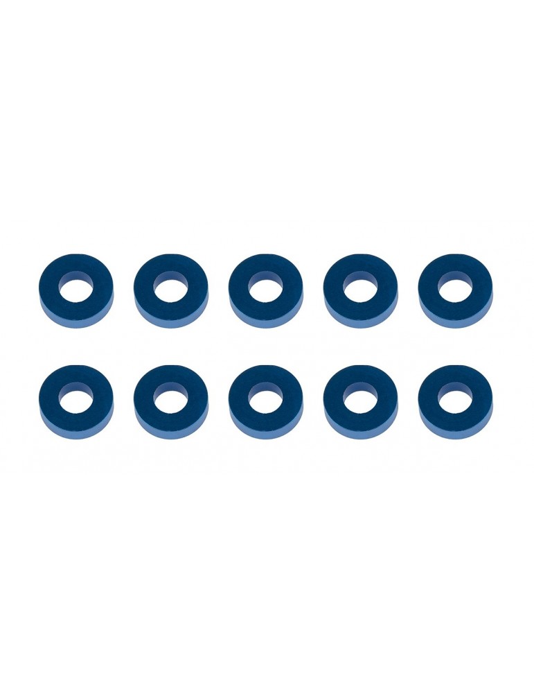 Washers, 7.8x3.5x2.0mm, blue aluminum