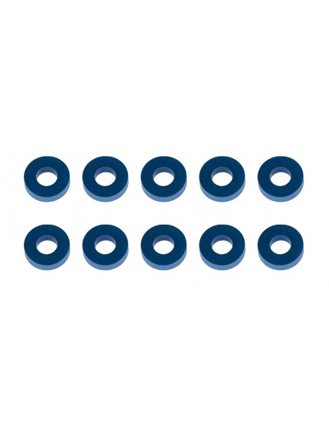 Washers, 7.8x3.5x2.0mm, blue aluminum