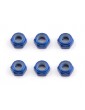 FT Locknuts, M3, blue aluminum