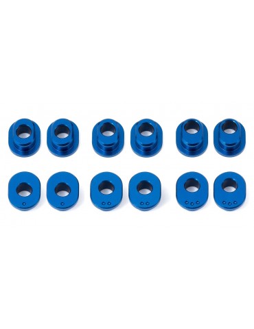 RC12R6 FT Track Width Bushings, aluminum