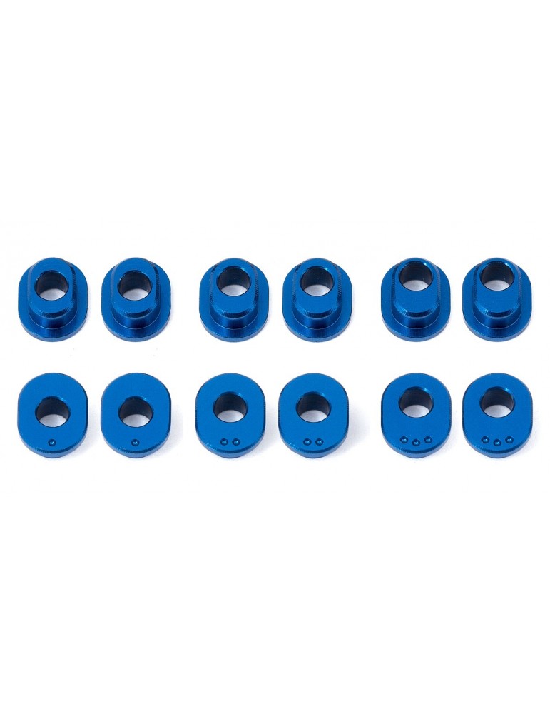RC12R6 FT Track Width Bushings, aluminum