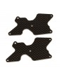 RC8B4 FT rear suspension arm inserts, carbon fiber, 2.0 mm