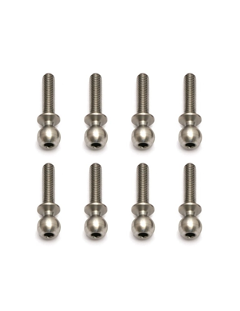 Heavy-duty Ballstud, 12mm, 10 Pcs.