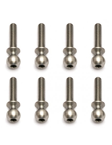 Heavy-duty Ballstud, 12mm, 10 Pcs.