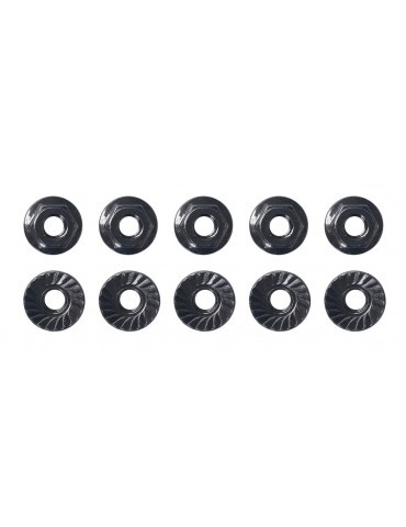 M4 Low Profile Serrated Steel Wheel Nuts