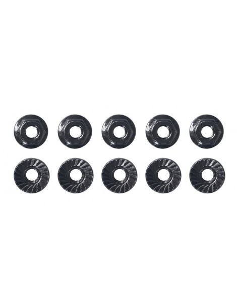 M4 Low Profile Serrated Steel Wheel Nuts