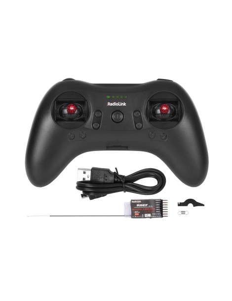 RC siųstuvas T8S Bluetooth 2.4GHz 8CH su R8EF imtuvu – RadioLink – CyborgShop