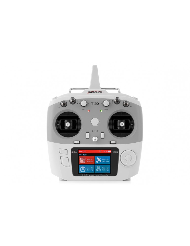 RC siųstuvas T12D su R12F imtuvu 12 kanalų FHSS ELRS CRSF – CyborgShop