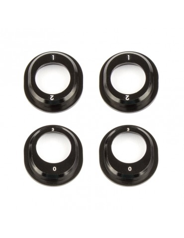 B6.1 Aluminum Differential Height Inserts, black