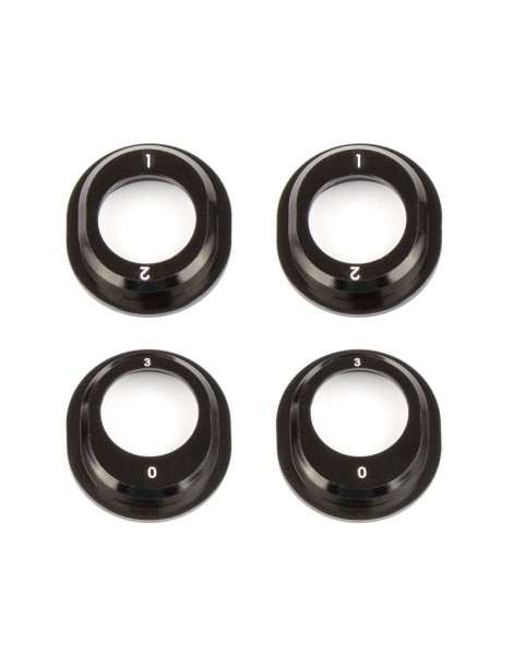 B6.1 Aluminum Differential Height Inserts, black