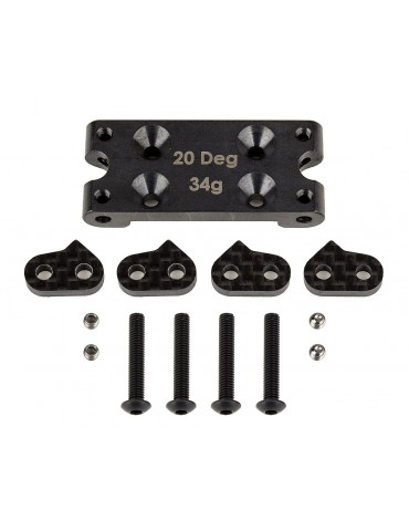 B6 FT Bulkhead Set, 20 deg, steel