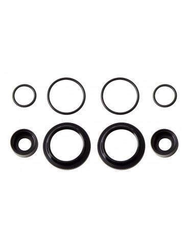 12 mm Shock Collar and Seal Retainer Set, black