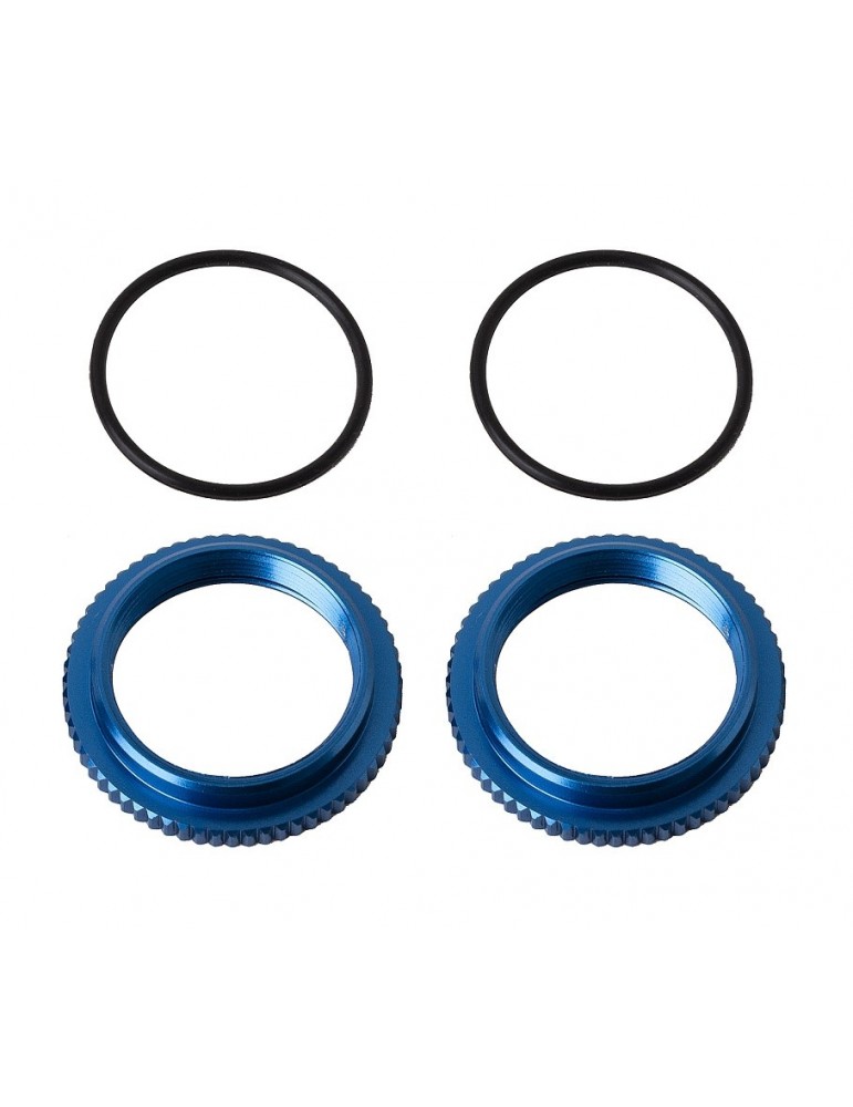 13mm Shock Collars, blue aluminum