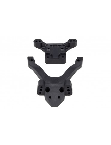 B6.4 FT Top Plate and Ballstud Mount, carbon