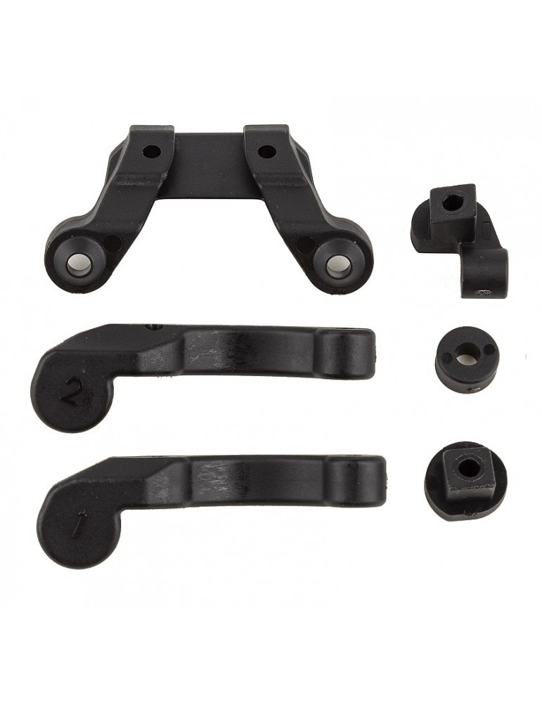 B6.4 Front Wing Mount, Fan Mounts, and Battery Brace Shim Set