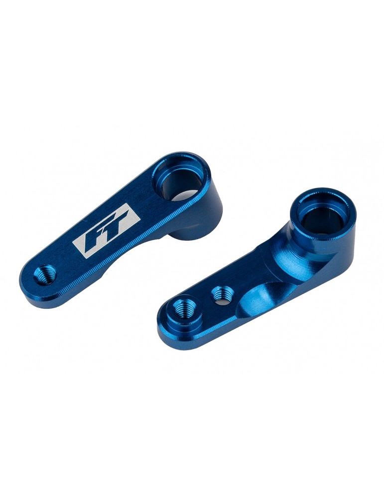 B6.4/B7 FT Steering Bellcranks, blue aluminum