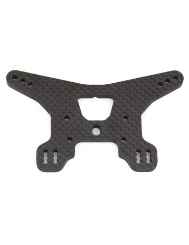 B64 Rear Shock Tower, woven carbon fiber, long