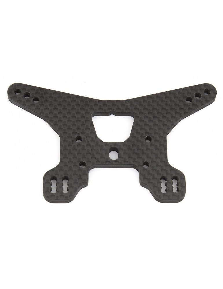 B64 Rear Shock Tower, woven carbon fiber, long