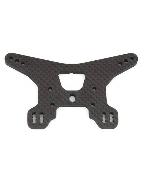 B64 Rear Shock Tower, woven carbon fiber, long