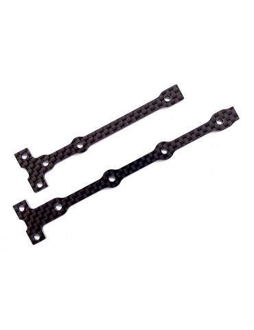 B74.1 FT Flex Chassis Brace Support Set, 2.0mm, carbon fiber