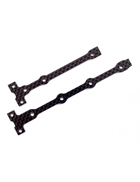 B74.1 FT Flex Chassis Brace Support Set, 2.0mm, carbon fiber