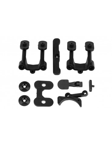 B74.2 Rear Body Mount, Wing Mounts, Bumper, Fan Mount