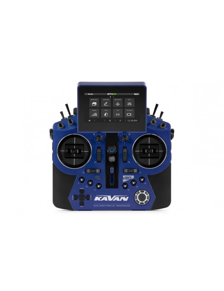 KAVAN V20 Blue 24 kanalų RC siųstuvas su telemetrija