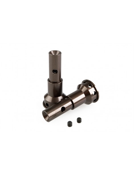 Ultimate RC8 light alum CVD front stub axle (2 pcs)