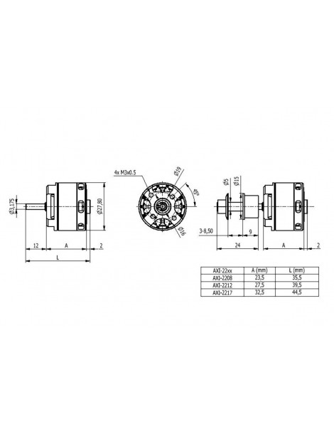 AXI 2217/12 V3 Brushless
