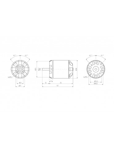 KAVAN Brushless motor C2826-1400