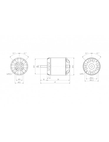 KAVAN Brushless motor C3530-1050