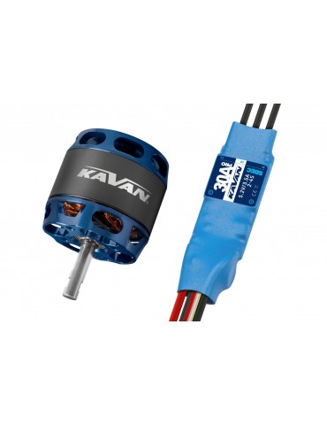 KAVAN PRO 2826-1000 bešepetėlinis variklis su 30A ESC RC lėktuvui | CyborgShop
