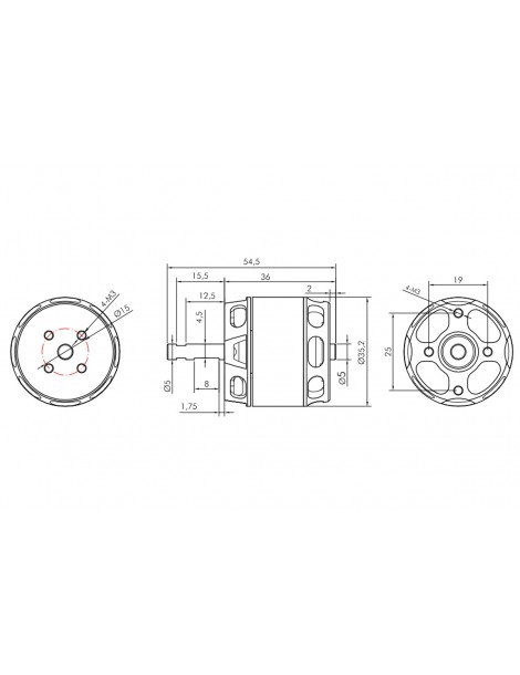 KAVAN Brushless Motor PRO 3536-1150