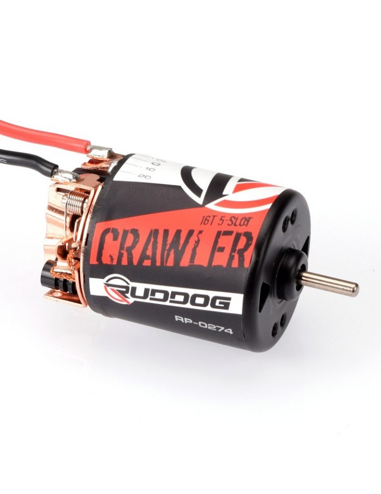 RUDDOG Crawler 16T 5-Slot Brushed Motor