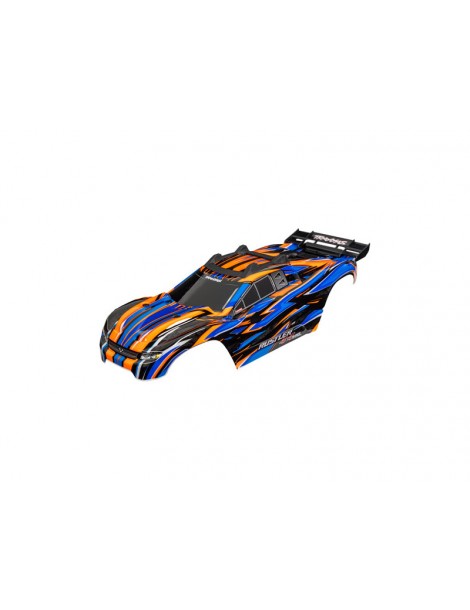 Traxxas Body, Rustler 4X4 VXL, orange (clipless)