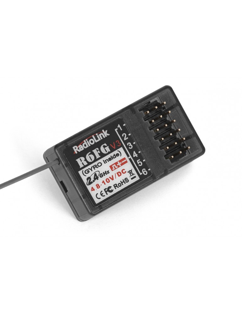 Imtuvas R6FG RX – 6 kanalų 2.4GHz FHSS imtuvas su giroskopu