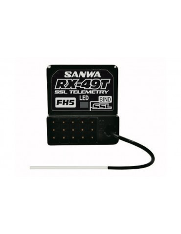RX-49T (FH5/FH5U) Waterproof Telemetry Receiver