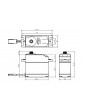 B-12 MG ANALOG servo (12kg-0,23s/60 )