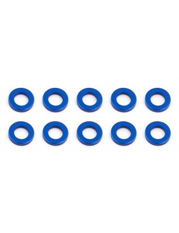 Ballstud Washers, 5.5x3.0x1.0 mm, blue aluminum