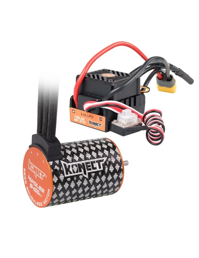 COMBO BRUSHLESS 60A WP + 4P 3650SL 5400KV motor