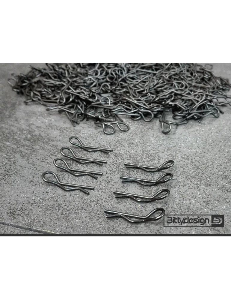 Clips Kit for 1/10 Off/On-road bodies - Black