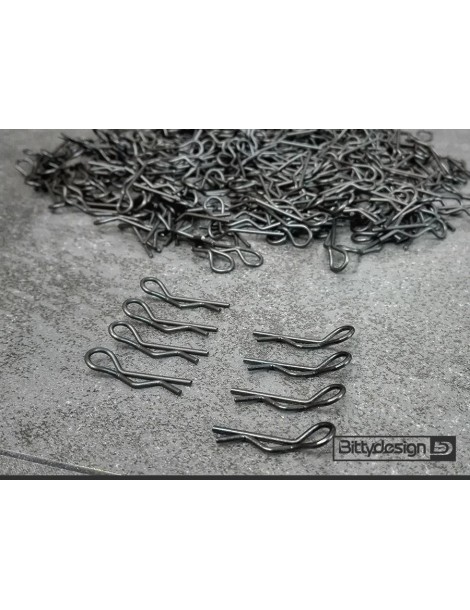 Clips Kit for 1/10 Off/On-road bodies - Black