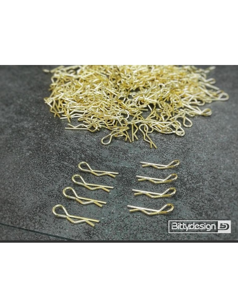 Clips Kit for 1/10 Off/On-road bodies - Gold