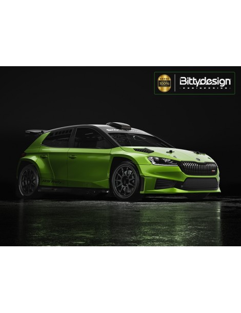 SKODA Fabia RS Rally2 1/10 190mm rally clear body